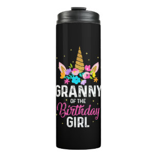 Garrafa Térmica Mother Art Granny Of The Birthday Girl Birthday