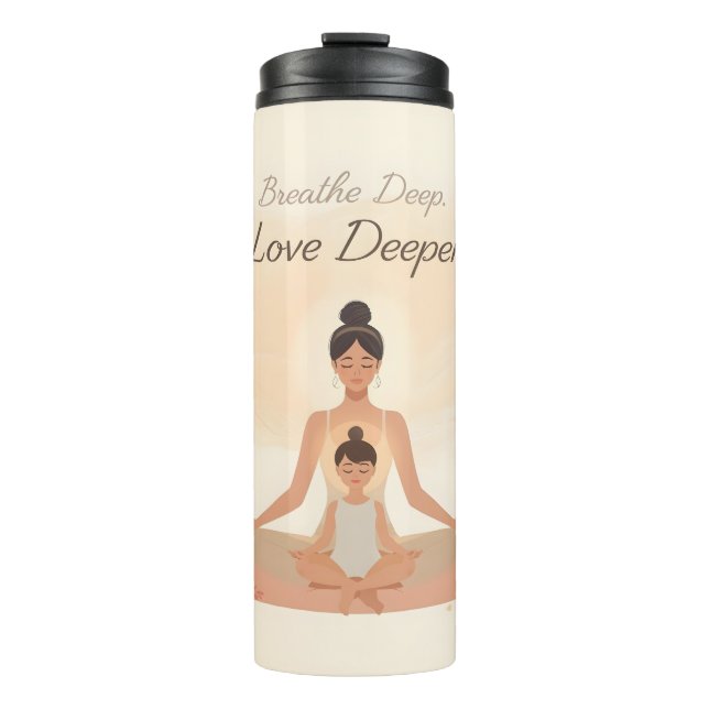 Garrafa Térmica Mother & Child Meditation Serenity Art (Frente)