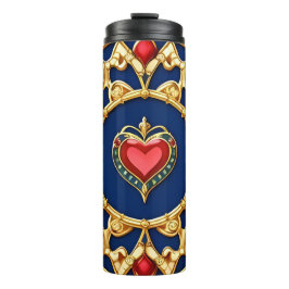 Garrafa Térmica Motif Cardíaco Enquadrado Pelo ouro Com Design Do