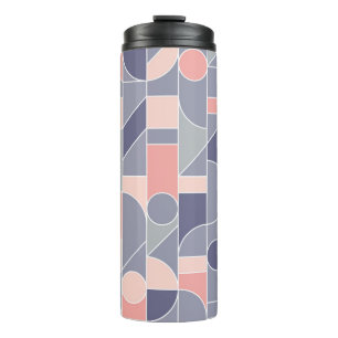 Garrafa Térmica Motif Rosa Retro Sem Costura