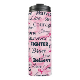 Garrafa Térmica Motivação do Cancer da mama
