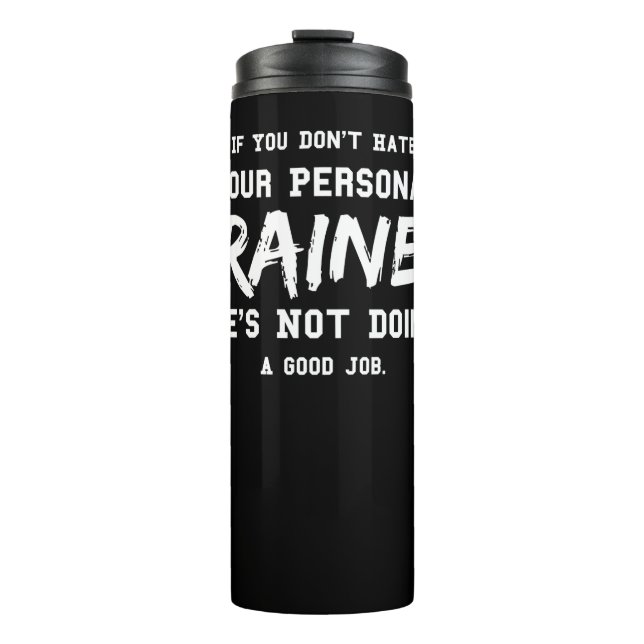 Garrafa Térmica Motivação do Malhação Personal Trainer Gym (Frente)