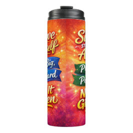 Garrafa Térmica Motivational Water Bottle with Positive Quotes