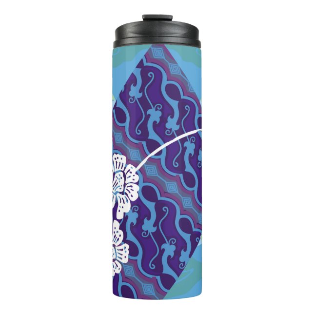 Garrafa Térmica Motivos batidos indonésios com um plano muito dist (Frente)