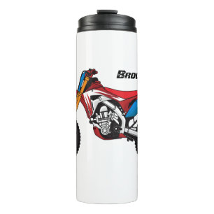 Garrafa Térmica Moto de terra vermelha