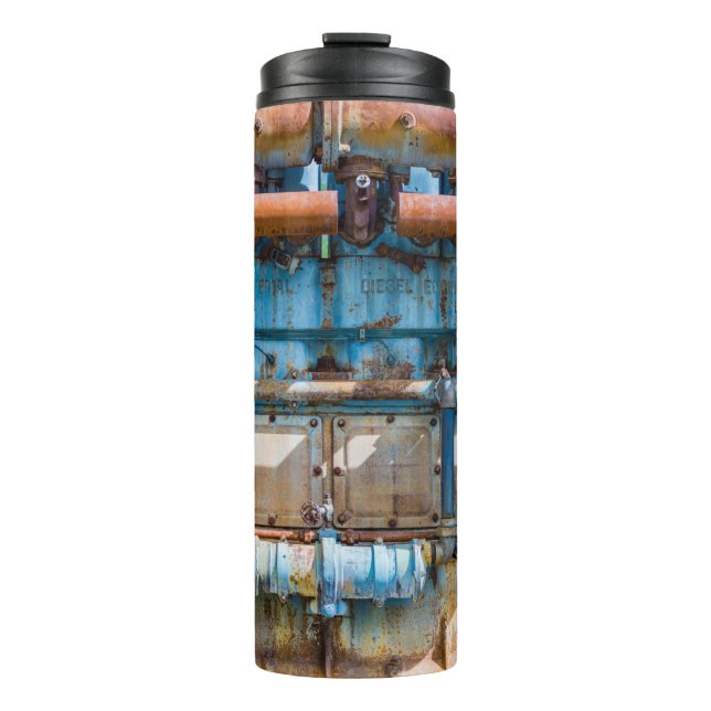 Garrafa Térmica Motor a diesel imperial do Atlas antigo e enferruj (Frente)