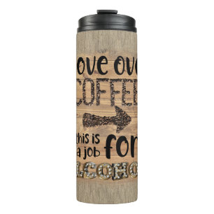 Garrafa Térmica Mover Para O Café Este É Um Trabalho Para O Álc