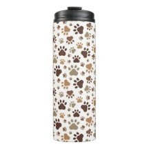Muddy Paw Prints Thermal Tumbler
