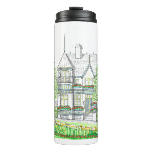 Garrafa Térmica Mug térmico para casa vitoriana