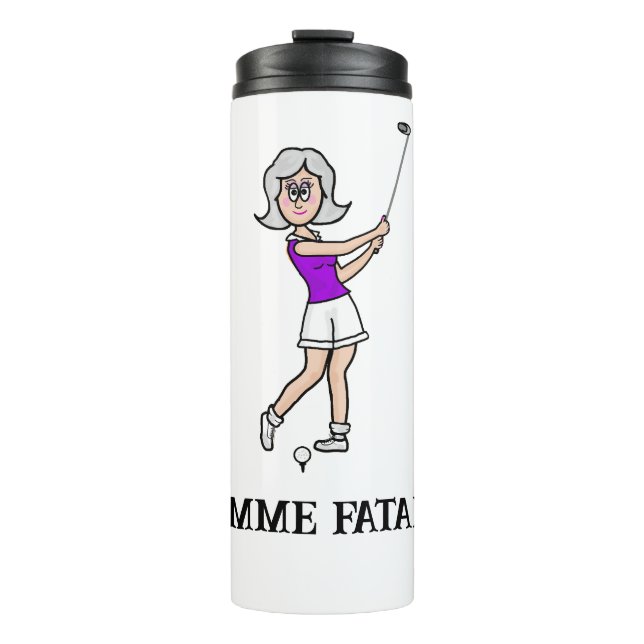 Garrafa Térmica Mulher Fatal Golfer Tumbler Térmico (Frente)
