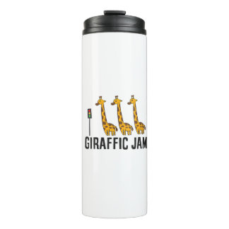 Garrafa Térmica Mulher Giraffic Jam Funny Giraffe Giraffe Pun Cute