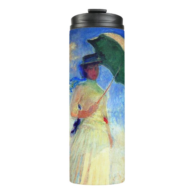 Garrafa Térmica Mulher Monet com Parasol à Direita (Frente)