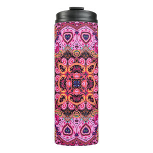 Garrafa Térmica Multicolor paisley, impressão de cachecol