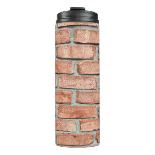 Garrafa Térmica Muro de tijolos vermelhos pela manhã