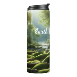Garrafa Térmica Musgo Verde Vibrante Eco-Terra
