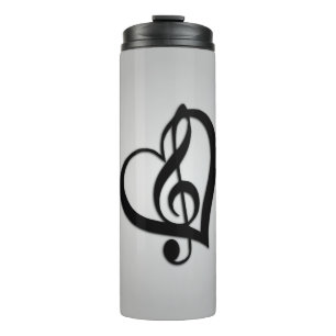 Garrafa Térmica Music G Heart on Silver
