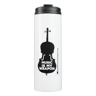 Garrafa Térmica Música é Minha Arma