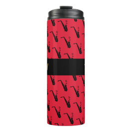 Garrafa Térmica Música Vermelha Legal Saxofone