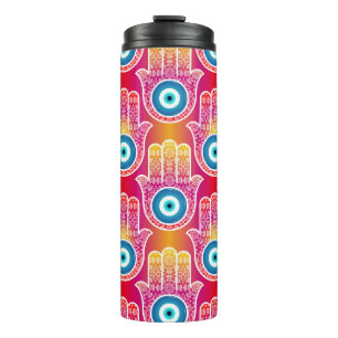 Garrafa Térmica Mystic hamsa: design de ornamentado sem soldadura 