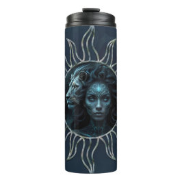 Garrafa Térmica Mystical connection,  mystical woman and the lion.