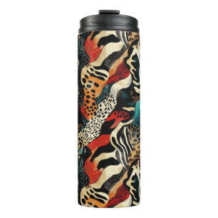 Garrafa Térmica Na moda Animal Print Fusion Design