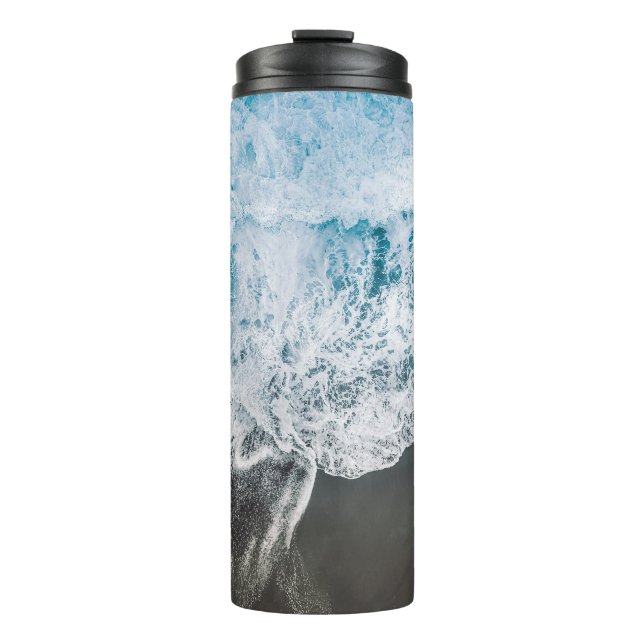 Garrafa Térmica Na moda Beach Vibes Abstrato (Frente)