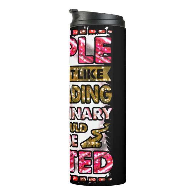 Garrafa Térmica Não confie em Pessoas que não gostam de animação (Rotação à direita)