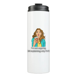 Garrafa Térmica Não Discutindo, Apenas Sempre Certo - Citação Inte