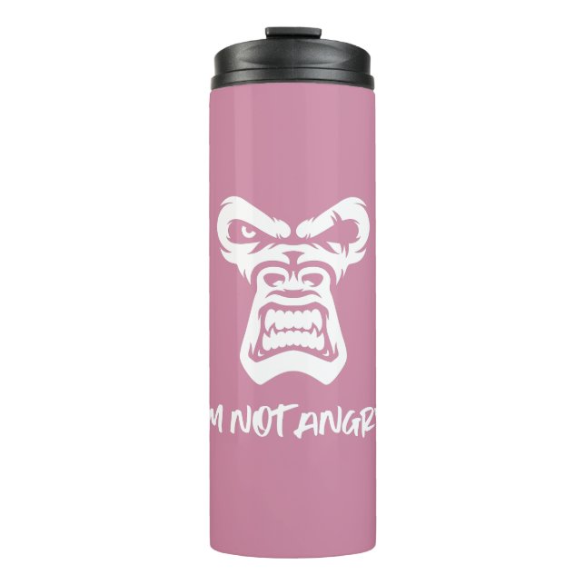 Garrafa Térmica Não estou zangado, o macaco (Frente)