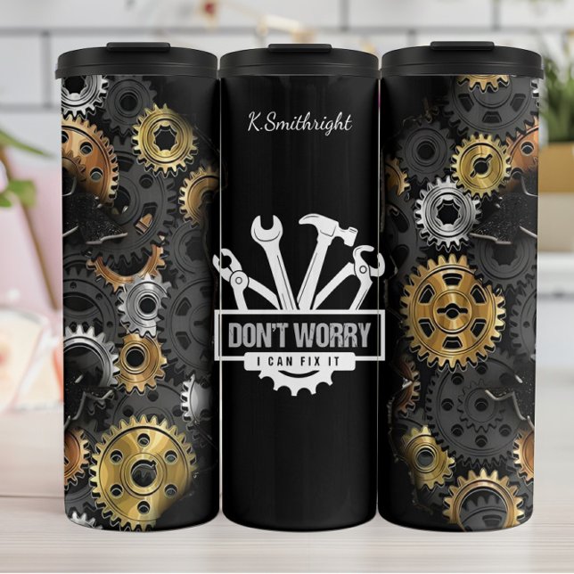 Garrafa Térmica Não se preocupe com a Mecânica (Criador carregado)