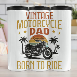 Garrafa Térmica Nascer De Motocicleta Vintage Para Ir