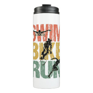 Garrafa Térmica Natação Bike Run - Vintage Triathlon