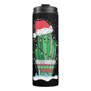 Garrafa Térmica Natal Cactus Succulent