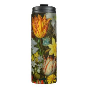 Garrafa Térmica Nature-Morta de Flores em um Vaso Wan-Li