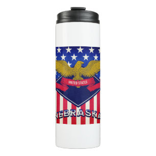 Garrafa Térmica Nebraska USA Flag