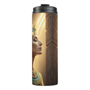 Garrafa Térmica Nefertiti A Rainha da Elegância Atemporal Egípcia