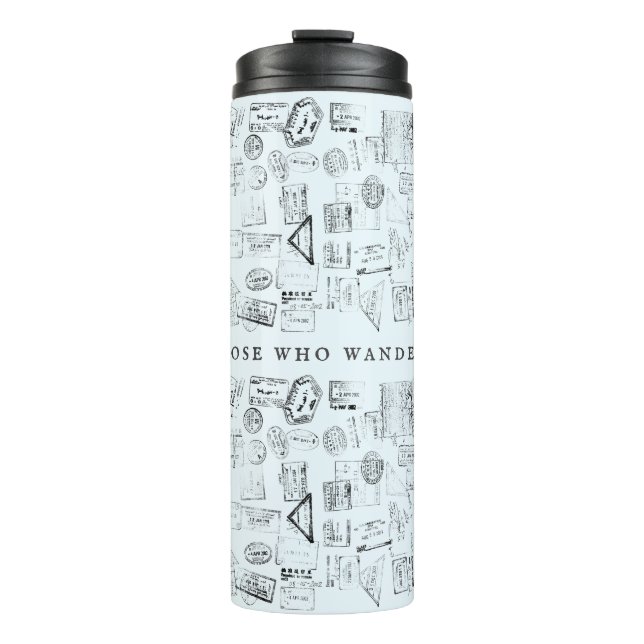 Garrafa Térmica Nem todos os que vagam são selos de passaporte per (Frente)