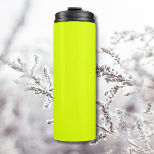 Garrafa Térmica Neon Chartreuse Sólido Cor Cor da tendência