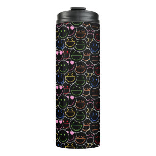 Garrafa Térmica Neon Emoji Vibes Tumbler Térmico
