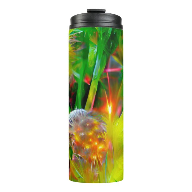Garrafa Térmica Neon Glow Dandelions no Dream Garden (Frente)