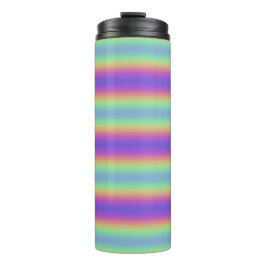 Garrafa Térmica Neon Glow Rainbow Stripe Thermal Tumbler