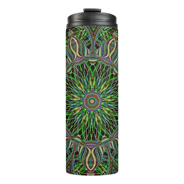 Garrafa Térmica Neon Mandala (Frente)