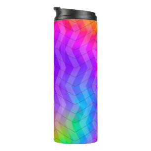 Garrafa Térmica Neon Rainbow Herringbone Gift Bag