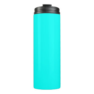 Garrafa Térmica Neon Turquoise, um tom moderno brilhante e moderno