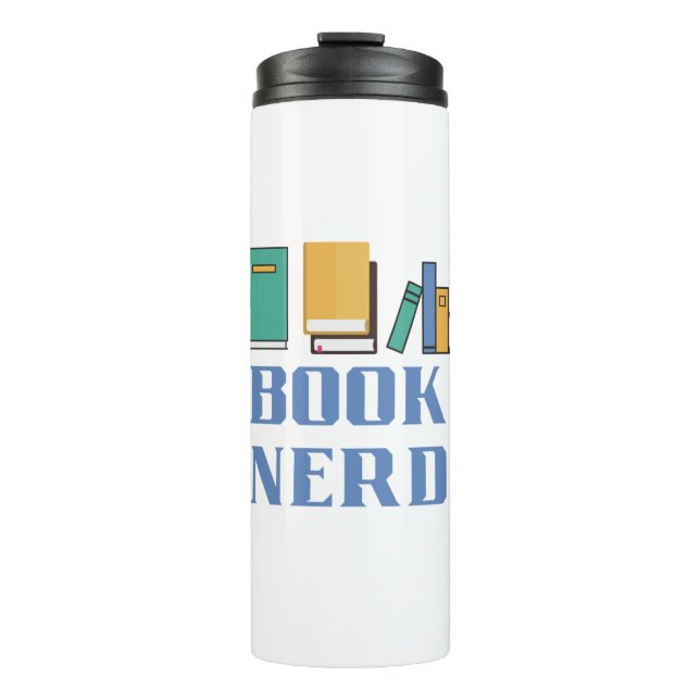 Garrafa Térmica Nerd de Livro (Frente)