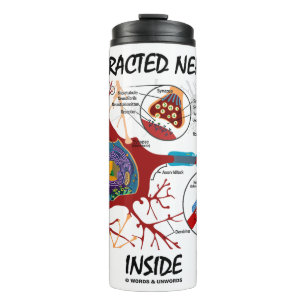 Garrafa Térmica Nervos distraídos Dentro Neuron Synapse Humor