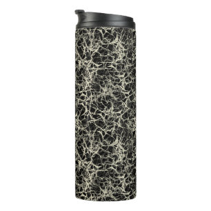 Garrafa Térmica Neurônios de rede em preto - padrão perfeito.