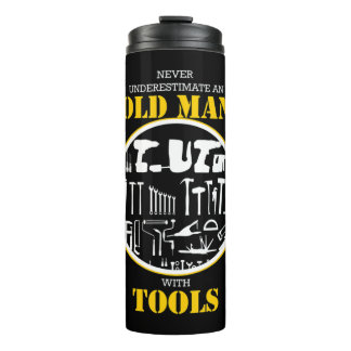 Garrafa Térmica Never Underestimate An Old Man With Tools Handyman
