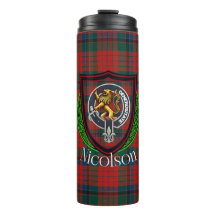 Nicolson Scottish Clan Tartan & Crest
