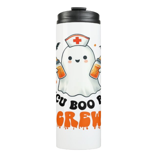 Garrafa Térmica Nicu Boo Boo Talloween, Nicu Boo Crew Funny Nu (Frente)